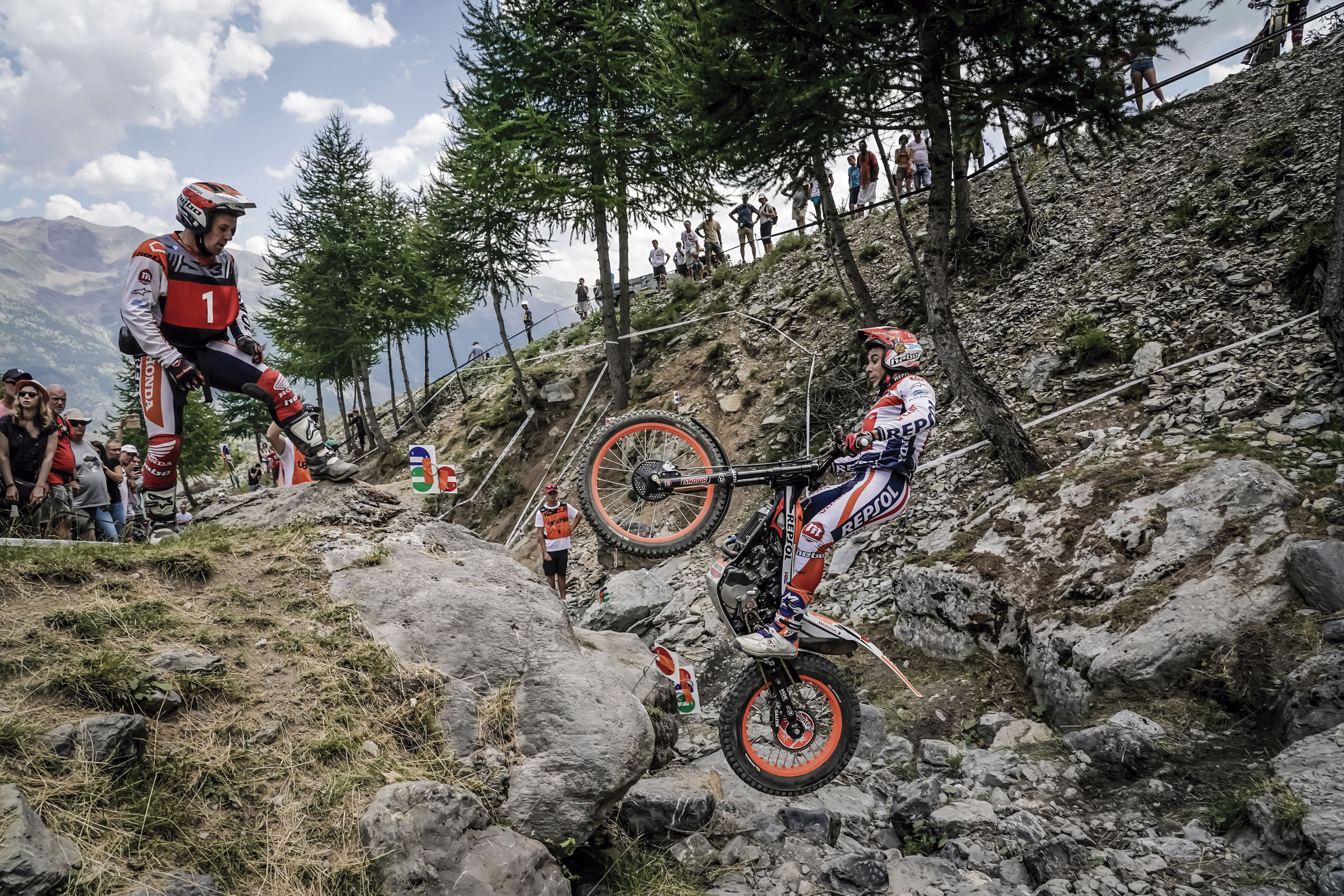 Toni Bou en una prueba del Mundial de Trial del 2019